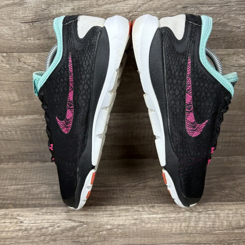 Nike Flex Supreme TR4 Black Pink Womens US Size 8 831571-008 Running Shoes